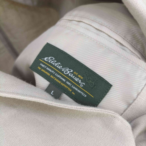 エディーバウアー Eddie Bauer リネン 2Bテーラードジャケット メンズ import:L