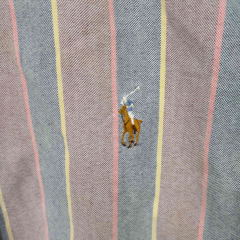 ポロバイラルフローレン Polo by RALPH LAUREN ストライプ柄ボタンダウンシャツ メンズ L