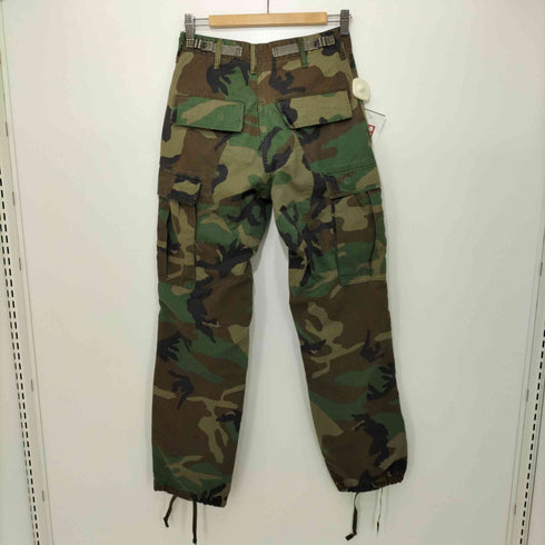 ユーエスアーミー US ARMY 87年製 ウッドランドカモ ストレートカーゴパンツ コンバットパンツ メンズ XS-R