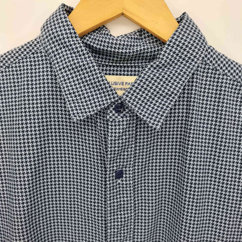 ビームスボーイ BEAMS BOY 21AW ハウンドトゥース プリント パジャマ シャツ ワンピース レディース JPN:1