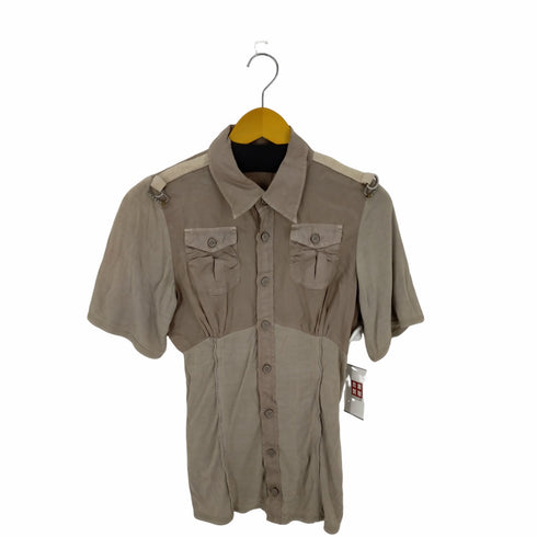 ディーゼル DIESEL ニットドッキングS/Sレーヨンシャツ Y2K レディース JPN:S
