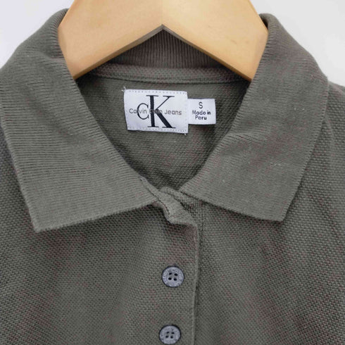 シーケーカルバンクライン ck Calvin Klein 鹿の子ポロシャツ レディース S