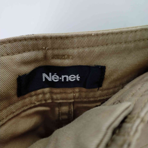 ネネット Ne-net 総柄刺繍プリーツチノショーツ 蜂 レディース JPN:1