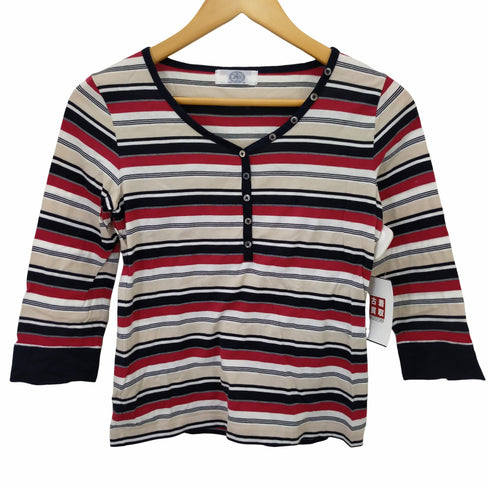 ジェイプレス J.PRESS マルチボーダーカットソー レディース M