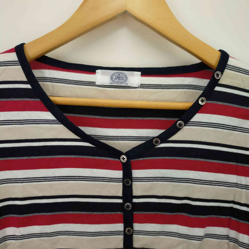 ジェイプレス J.PRESS マルチボーダーカットソー レディース M