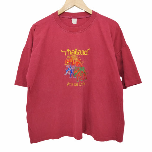 80~90s シングルステッチ Thailand Arts and Crafts ロゴTシャツ レディース