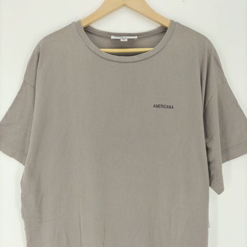 アメリカーナ Americana ロゴ プリント クルーネック S/S ワンピース レディース