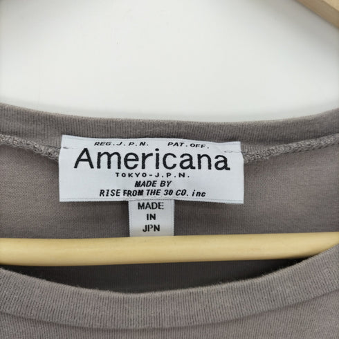 アメリカーナ Americana ロゴ プリント クルーネック S/S ワンピース レディース