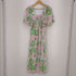 ガニー Ganni PLEATED GEORGETTE MIDI SMOCK DRESS レディース 36