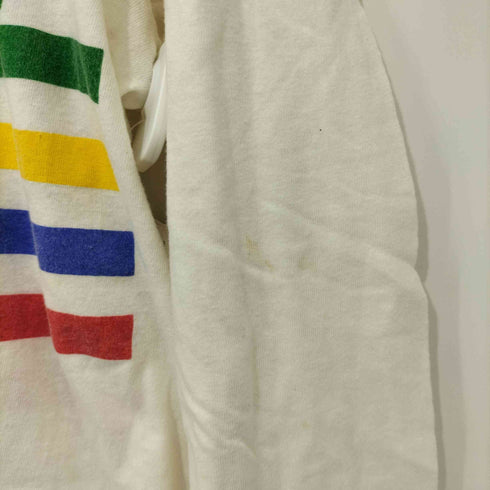 プーマ PUMA 80s-90s USA製 シングルステッチ チームロゴロングスリーブTシャツ メンズ import:L