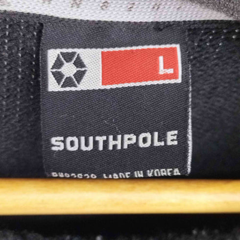 サウスポール SOUTHPOLE キャラクター刺繍 アクリルニット メンズ JPN:L