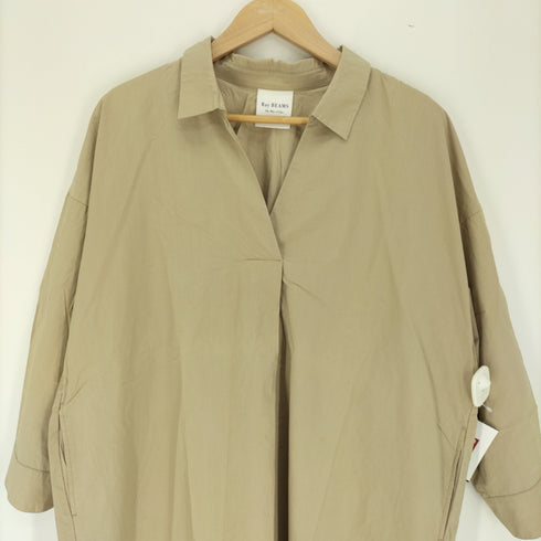 レイビームス Ray BEAMS 18AW スキッパーコクーンシャツワンピース レディース FREE