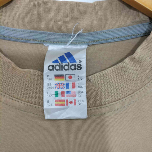 アディダス adidas 00s 万国旗タグ パフォーマンスロゴモックネックTシャツ メンズ import:XL