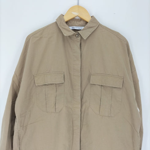 ザラ ZARA シャツワンピース レディース XS-S