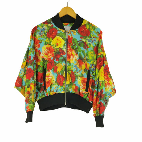 ジョイリッチ JOYRICH フラワープリントジップアップブルゾン レディース JPN:S