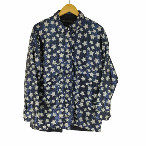 ザラ ZARA スパンコール スナップボタンシャツ レディース M