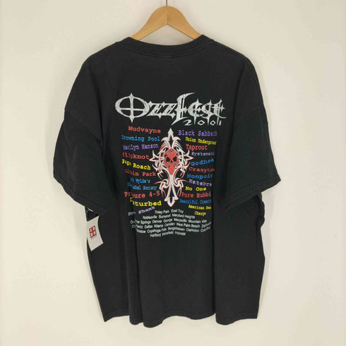 00S バンド 2001 フェス プリント Tシャツ メンズ