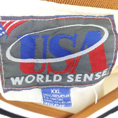 USA WORLD SENSE 90s TEXAS ナイロン刺繍ピステ メンズ XXL