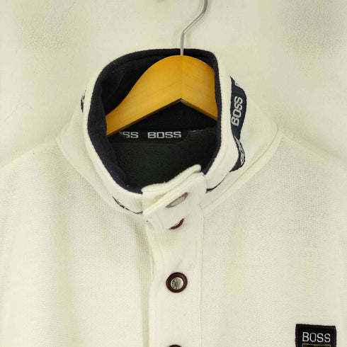ボス BOSS ハーフボタン ロゴライン スウェット メンズ JPN:XXL