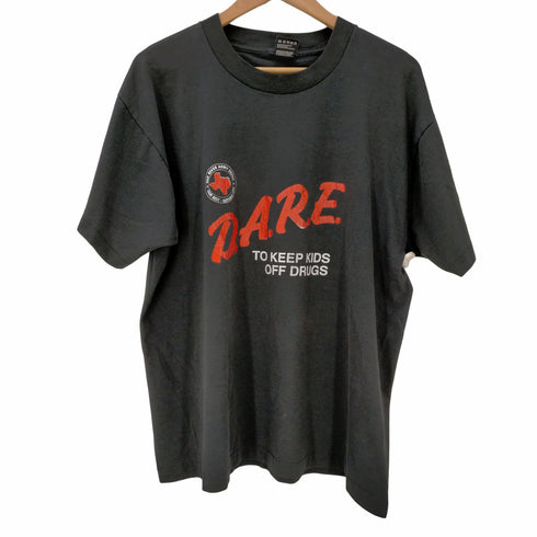 フルーツオブザルーム FRUIT OF THE LOOM USA製 BESTタグ D.A.R.E. シングルステッチ Tシャツ メンズ import:XL
