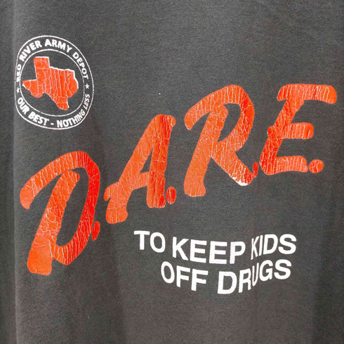 フルーツオブザルーム FRUIT OF THE LOOM USA製 BESTタグ D.A.R.E. シングルステッチ Tシャツ メンズ import:XL