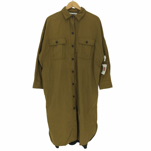 ザラ ZARA ナイロン ドッキング シャツワンピース レディース M-L