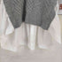 サカイ Sacai Wool Knit Pullover ブザムシャツxウールケーブルニット ドッキングブラウス レディース JPN:3