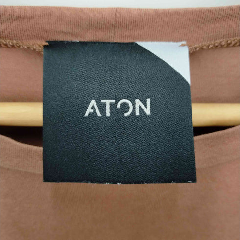 エイトン ATON オーバーサイズTシャツ 半袖Tシャツ レディース FREE