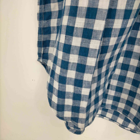 ポロラルフローレン POLO RALPH LAUREN ギンガムチェック タイ リネンブラウス レディース import:XS