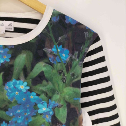 アニエスベー agnes b. PARIS フォトグラフ切り替えTシャツ レディース T2