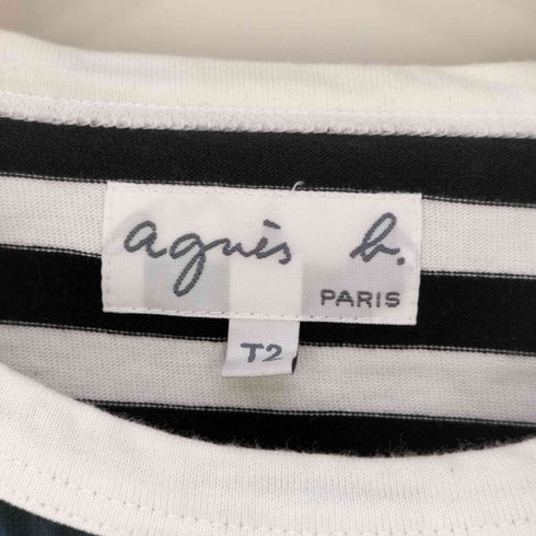 アニエスベー agnes b. PARIS フォトグラフ切り替えTシャツ レディース T2