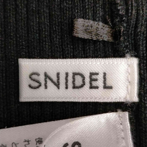 スナイデル snidel スリット ストレートリブニットパンツ レディース 0