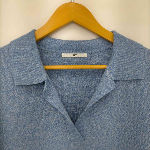 スライ SLY OLLAR KNIT S/OP COLLAR KNIT ショートワンピース レディース JPN:1