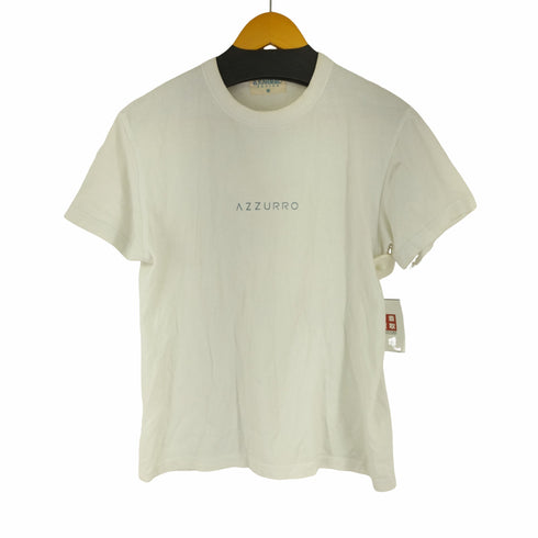 Azzurro ロゴプリント クルーネックS/Sカットソー メンズ JPN:M