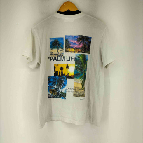 Azzurro ロゴプリント クルーネックS/Sカットソー メンズ JPN:M