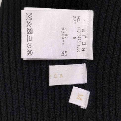 リエンダ rienda 2WAY ショルダーギャザー タイト Knit OP レディース JPN:M