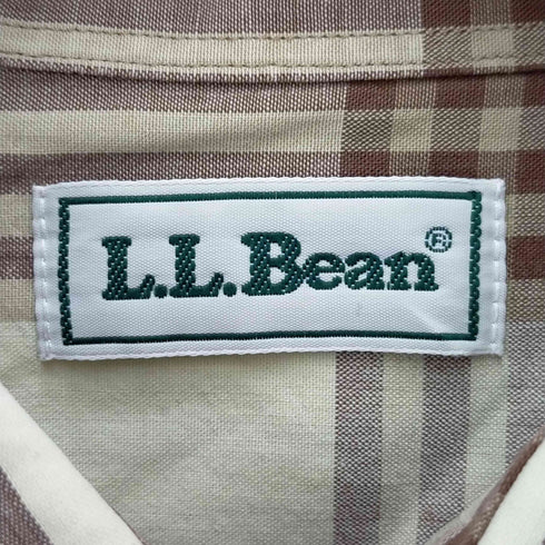 エルエルビーン L.L.Bean ボックスシルエット ショートスリーブ チェックシャツ メンズ import:M