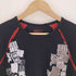 ドロボウニッキ 泥棒日記 00S ツギハギ 神輿 絆 漢字 プリント ラグラン Tシャツ Y2K メンズ 中