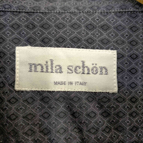 ミラショーン mila schon 小紋柄 レギュラーカラーシャツ メンズ 41