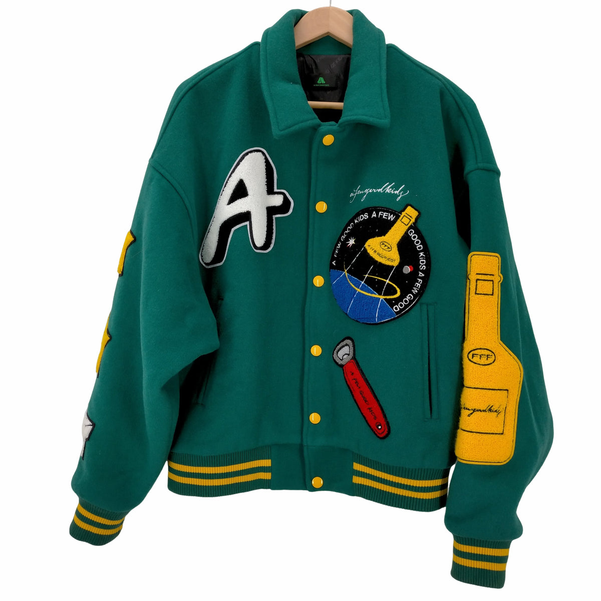 アフューグッドキッズ A FEW GOOD KIDS ROCKET COLLEGE JACKET ロケットカレッジ スタジアムジャンパー メ –  ブランド古着買取販売バズストア