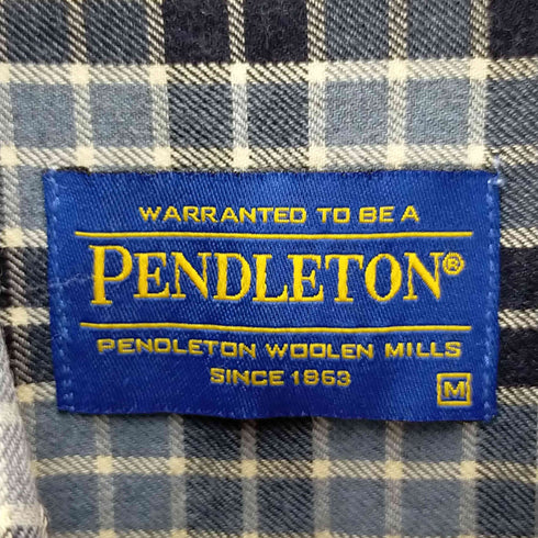 ペンドルトン PENDLETON 90S ウール混 ロングスリーブボタンダウンシャツ メンズ import:M