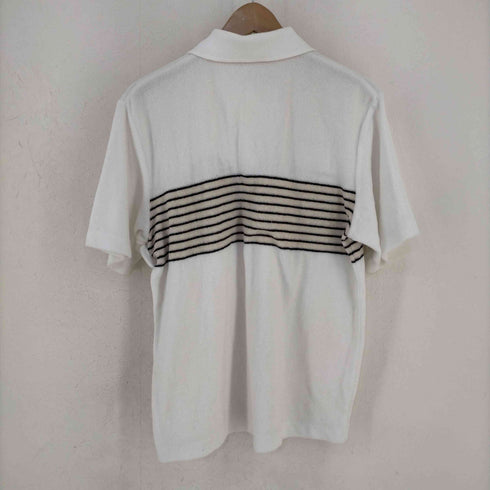 ジャンセン jantzen パイル ボーダー ポロシャツ メンズ import:L