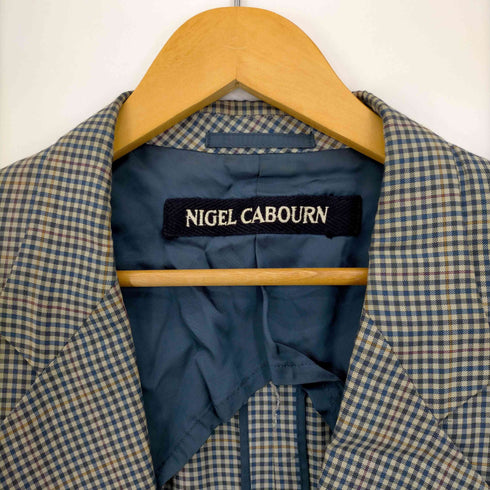 ナイジェルケーボン NIGEL CABOURN チェック 2Bテーラードジャケット メンズ 3