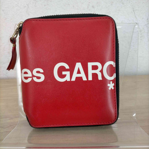 コムデギャルソン COMME des GARCONS HUGE LOGO ラウンドジップ財布 メンズ