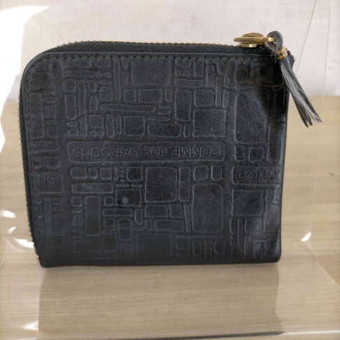 コムデギャルソン COMME des GARCONS エンボスロゴ L字ジップ財布 メンズ
