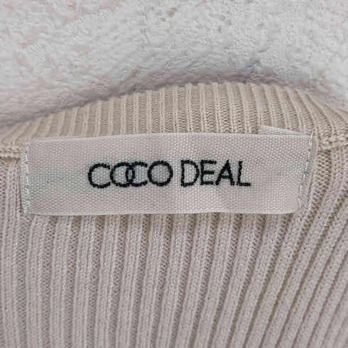 ココディール COCO DEAL アームウォーマーミニ丈リブニットワンピース レディース JPN:2