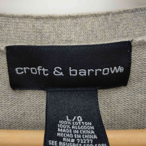 クラフトアンドバロー Croft&Barrow コットンベスト メンズ