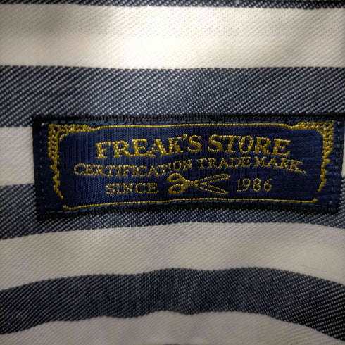 フリークスストア FREAKS STORE ストライプ柄 L/S ボタンダウンシャツ メンズ JPN:S
