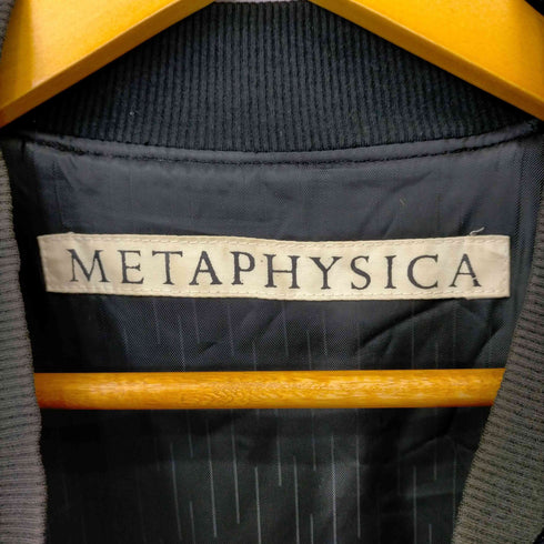 メタフィシア Metaphysica MADE IN KYOTO 異素材 パッチワーク ジップアップ ジャケット メンズ F