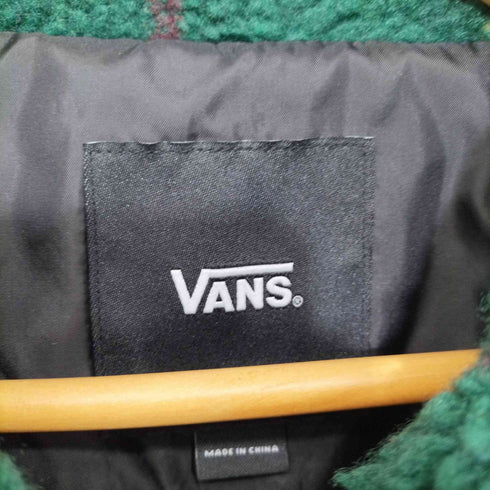 バンズ VANS チェックボアフリースジャケット メンズ JPN:M